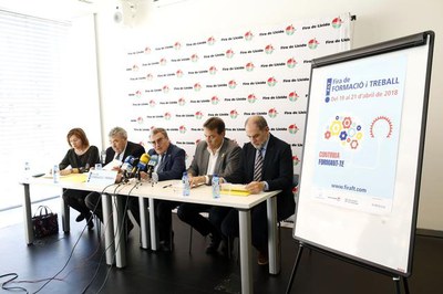 La presentació del saló Formació i Treball ha tingut lloc aquest matí a la Llotja.