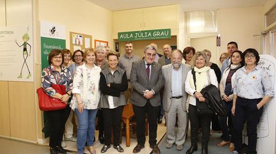 L'Escola Espiga ha inaugurat avui l’aula Júlia Grau, la primera mestra i directora de l’Espiga.