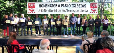 Homenatge als afiliats que fa 25 anys que són al sindicat.