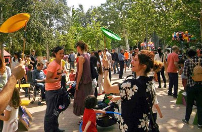 Plena activitat al Parc dels Somriures aquest migdia.