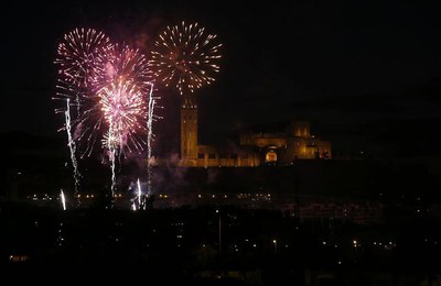 El Castell de Focs ha posat fi a la Festa Major de Lleida.