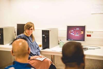 Els voluntaris europeus fan tasques en diverses àrees de la Paeria.