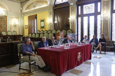 Presentació d"Arquitectura d'ahir a Lleida", quart llibre de la Gramalla, iniciativa editorial de l'Ajuntament de Lleida i Pagès Editors.
