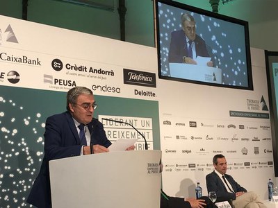 Àngel Ros ha destacat en la 29 Trobada Empresarial al Pirineu la importància de no introduir incerteses en la gestió de l’economia..