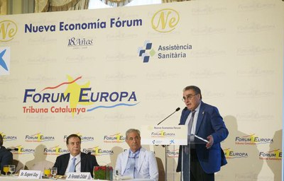L'alcalde ha intervingut avui a la trobada que organitza Fòrum Europa a Barcelona..