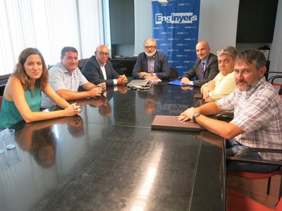 Recepció de la nova junta del col·legi.