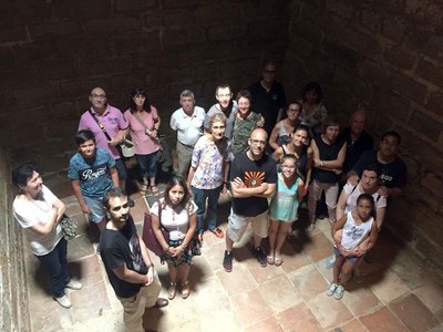 Turistes de Logronyo i les Terres de Lleida han configurat aquest matí la visita a 'La Poderosa Comanda de Gardeny'.