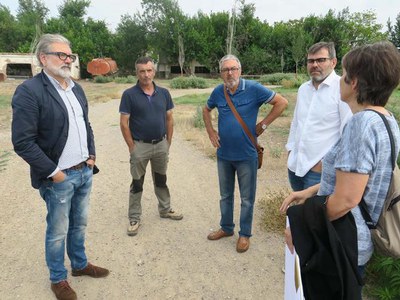 El tinent d'alcalde Fèlix Larrosa ha visitat els Aiguamolls de Rufea amb president de la Comissió de l’Horta, David Melé, i els presidents de les ass….