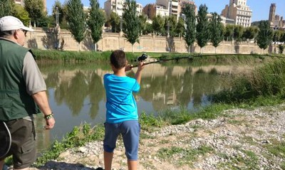 El president de la Societat de Pescadors Esportius de Lleida, Miguel Hellin, a "Avui ens visita", d'Esportmania.