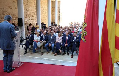 Jaume Barrull ha centrat el pregó en la perspectiva històrica del dret a l'autodeterminació.