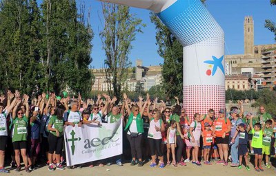 L'ambient festiu ha estat present en tota la caminada.