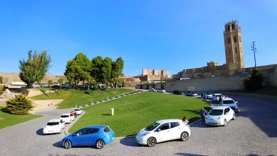 Ahir hi va haver una concentració de cotxes elèctrics a la Seu Vella.