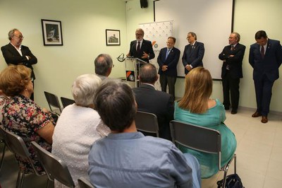 Parlaments de les autoritats en la visita a La Torxa.