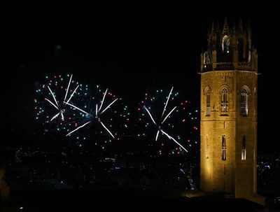 La Seu Vella, testimoni directe dels focs artificials.