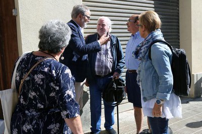Un moment del recorregut del paer en cap pel barri de la Bordeta..