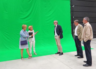 Fèlix Larrosa ha conegut les instal·lacions del Magical, com el plató de chroma o les sales d'àudio.