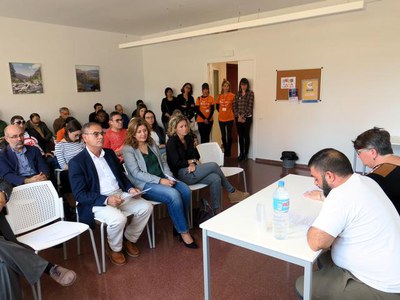 La lectura del manifest ha tingut lloc a l'Espai Salut, al carrer Henri Dunant.