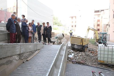 Fèlix Larrosa: “Els treballs fan més accessible el Centre Històric i permeten seguir guanyant accessos i permeabilitzar, encara més, el Turó de la Se….