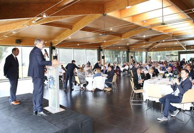 Fèlix Larrosa ha participat en l'acte de celebració dels 40 anys de la Federació d'Hostaleria de Lleida.