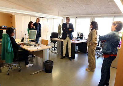 Visita als/les tècniques de la Regidoria de Polítiques per als Drets de les Persones, al c/ Tallada, 32.