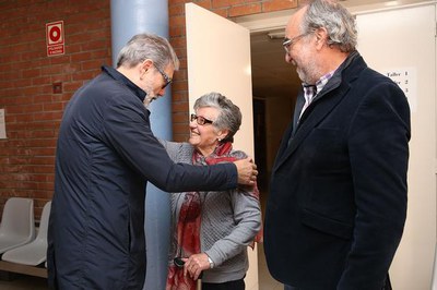 El paer en cap ha estat acompanyat en la seva visita pel tinent d'alcalde Xavier Rodamilans.