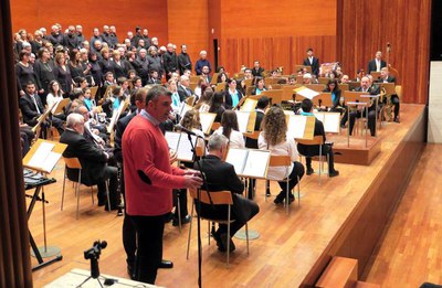 El regidor Joan Queralt ha agraït en nom de la Paeria la participació de les corals en el concert.
