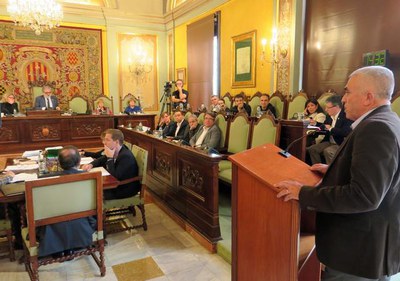 Guillem Boneu ha parlat en nom dels veïns de Sucs com a alcalde pedani.