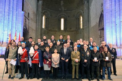 Acte a la Seu Vella de lliurament de condecoracions dins de la celebració de Santa Cecília, patrona de la Guàrdia Urbana.