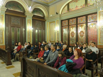 Els guanyadors i guanyadores, entre el públic que ha omplert el Saló de Sessions, amb els seus acompanyants..