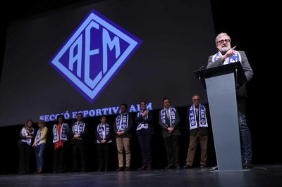 L'alcalde de Lleida, en un moment de la seva intervenció..