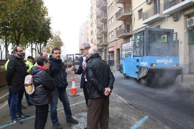 L'alcalde ha conversat amb tècnics i veïns.
