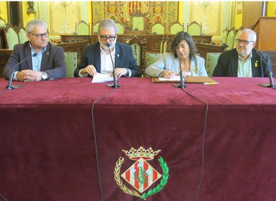 El paer en cap de Lleida i la directora general d'Igualtat han firmat el document..