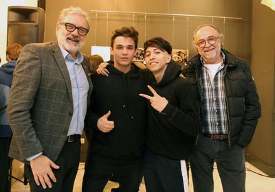 L'alcalde, Fèlix Larrosa, i el tinent d'alcalde, Xavier Rodamilans, han assistit a la celebració dels 10 anys de la Palma, del departament de Joventu….