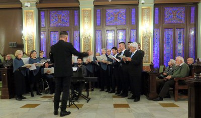 La Coral Shalom ha posat el toc musical a l'acte.