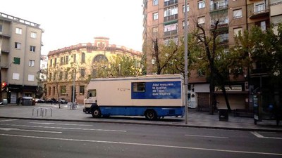 La unitat mòbil romandrà fins al febrer a la plaça del Treball.