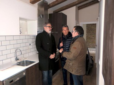 El paer en cap ha pogut conèixer de primera mà aquesta actuació de rehabilitació al Centre Històric.