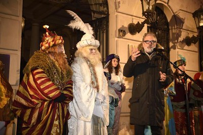El paer en cap ha demanat als Reis que el Turó de la Seu Vella pugui ser candidat a Patrimoni Mundial de la Unesco.