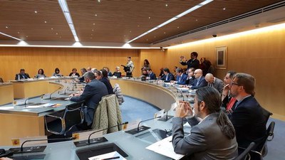 Lareunió de la Xarxa de Ciutats Ave, aquest matí a Madrid..