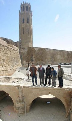 L'alcalde va visitar les obres el mes d'abril.