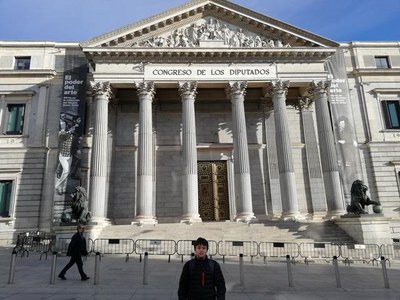 El representant del Consel de Joves de Lleida, Guillem Martínez, va anar al Congrés dels Diputats per participar en la presentació de les conclusions….