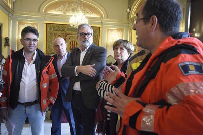 Els Bombers han presentat a l'Ajuntament de Lleida les seves reivindicacions..