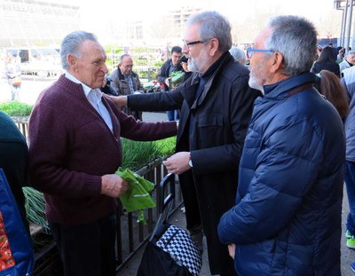 El paer en cap ha coincidit amb Joaquim Larroya, el primer esportista olímpic de Lleida.