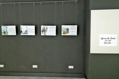 Exposició “Deixar de fumar pot ser divertit” a l’Aparador de Palma.