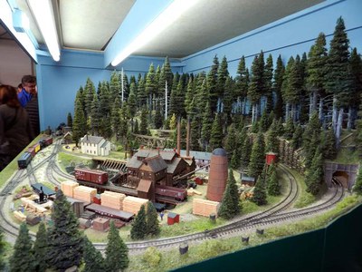 La maqueta “Possum Valley” recrea la indústria de la fusta a les Muntanyes Rocalloses, a l’oest d’Oregon.