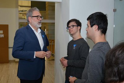 L'alcalde de Lleida, Fèlix Larrosa, ha assistit a l'acte central de la celebració del Dia Mundial de la Síndrome de Down a Lleida, a la Biblioteca Pú….