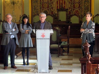 El tinent d'alcalde Joan Gómez ha dirigit unes paraules als i les alumnes.