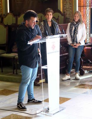 Un dels alumnes ha intervingut en nom dels i les participants en el projecte.