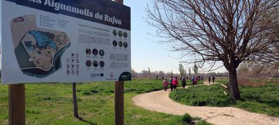 Els Aiguamolls de Rufea ha estat la darrera parada d'una visita que s'ha iniciat al Molí de Picabaix.