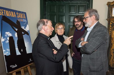 La presentació del Cartell de Setmana Santa ha tingut lloc al Bisbat de Lleida, al Palau Episcopal..