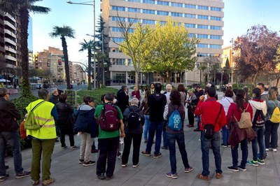 Una seixantena de persones han participat en la primera sortida dels "Itineraris per a la recuperació de la Memòria Democràtica de Lleida".